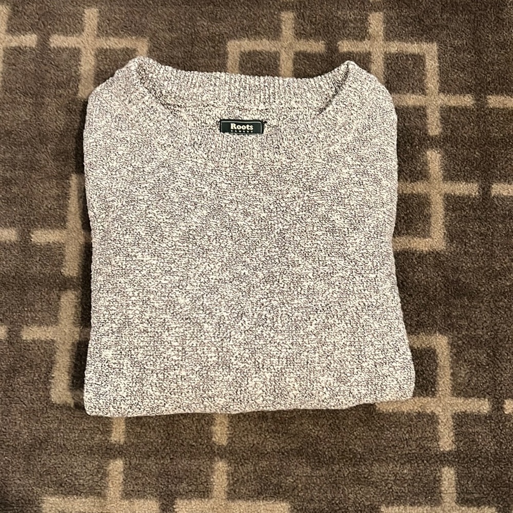 grey roots sweater